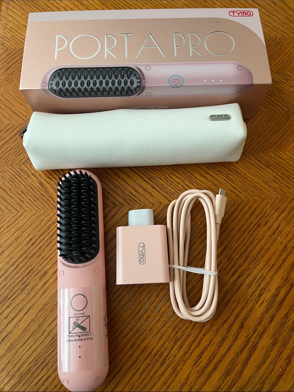 Porta Pro Pink Portable Heated Hair Brush